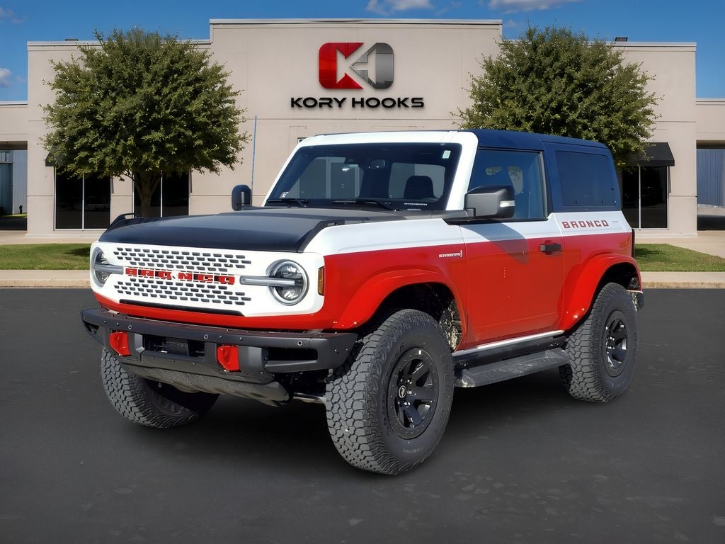 2025 Ford Bronco Stroppe Edition in Oxford White — front three-quarter view