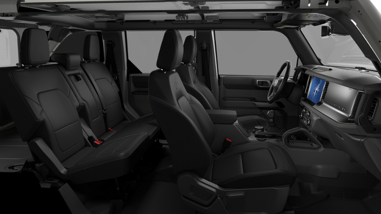 2026 Ford Bronco Outer Banks in Wimbledon White — front three-quarter view
