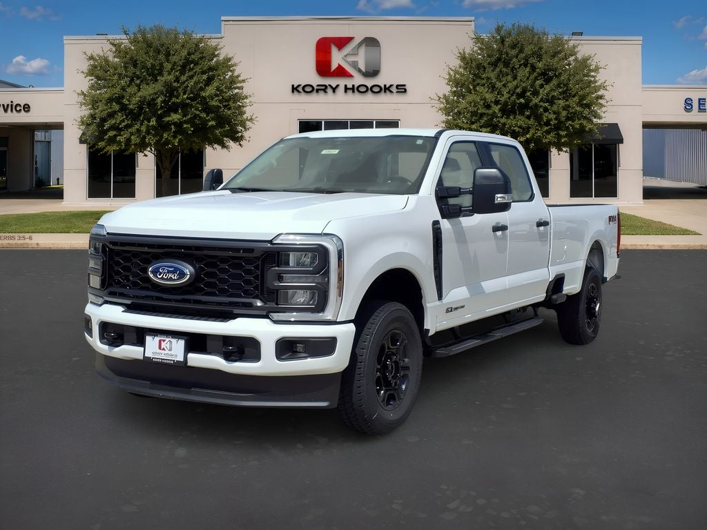 2026 Ford F-350SD XL in Oxford White — front three-quarter view
