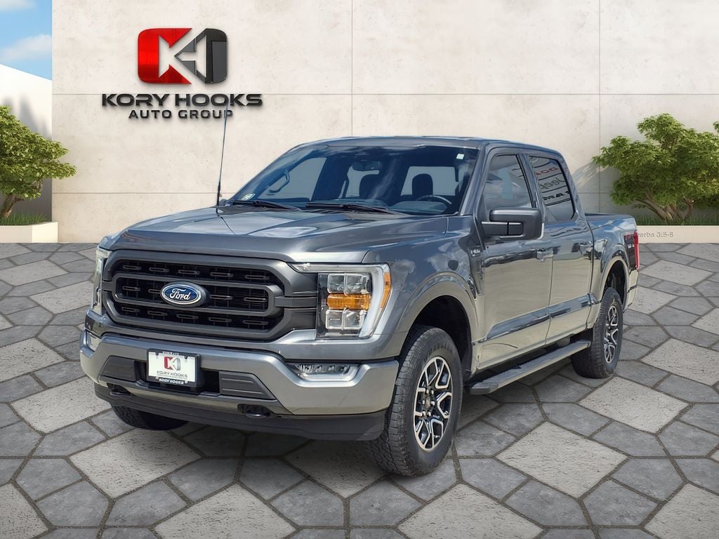 2023 Ford F-150 XLT in Carbonized Gray Metallic — front three-quarter view