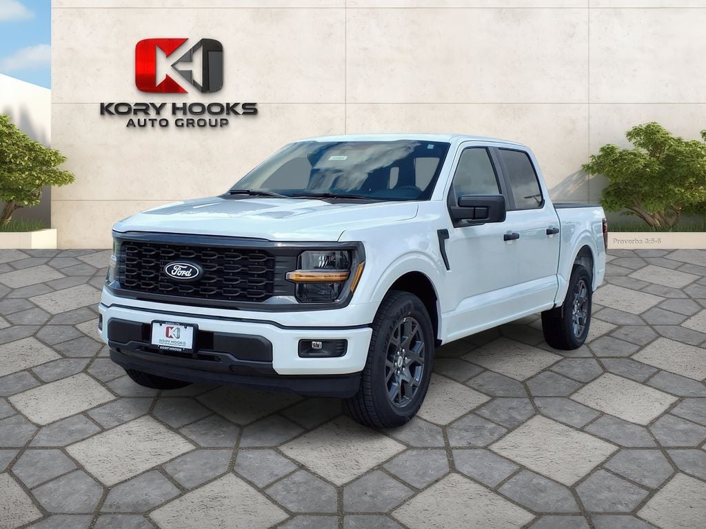 2026 Ford F-150 STX in Oxford White — front three-quarter view