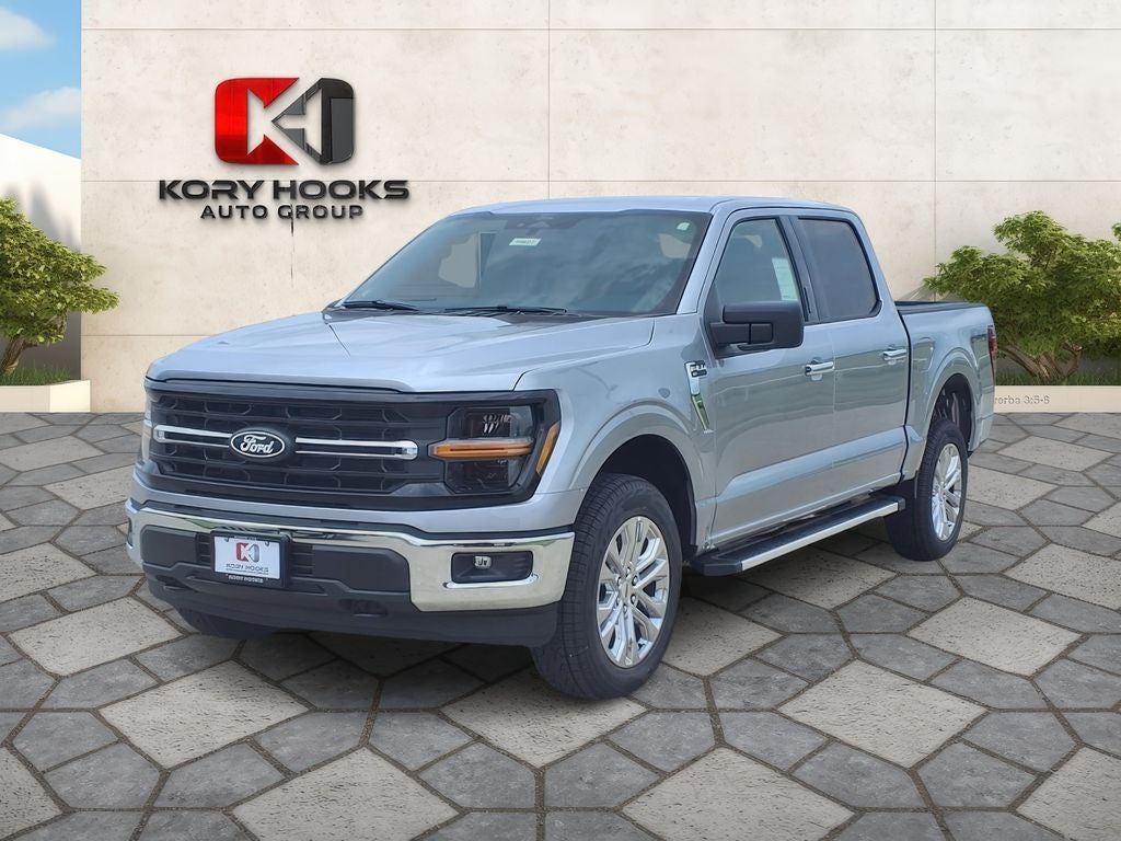 2026 Ford F-150 XLT in Iconic Silver Metallic — front three-quarter view