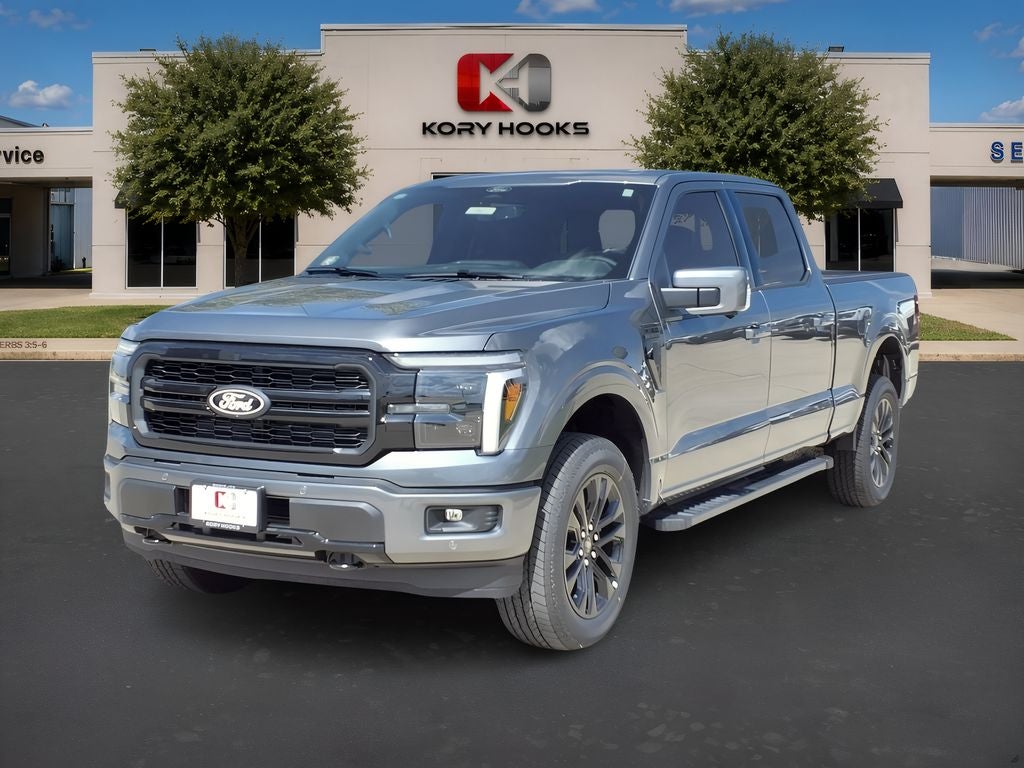 2026 Ford F-150 Lariat in Carbonized Gray Metallic — front three-quarter view