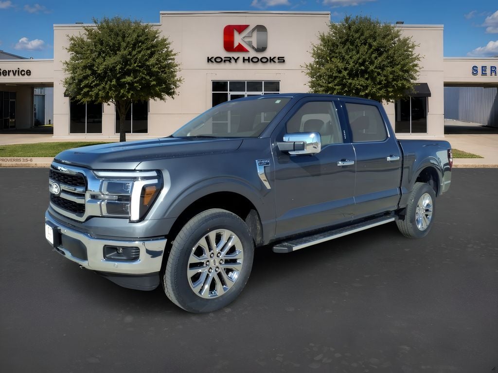2026 Ford F-150 Lariat in Carbonized Gray Metallic — front three-quarter view