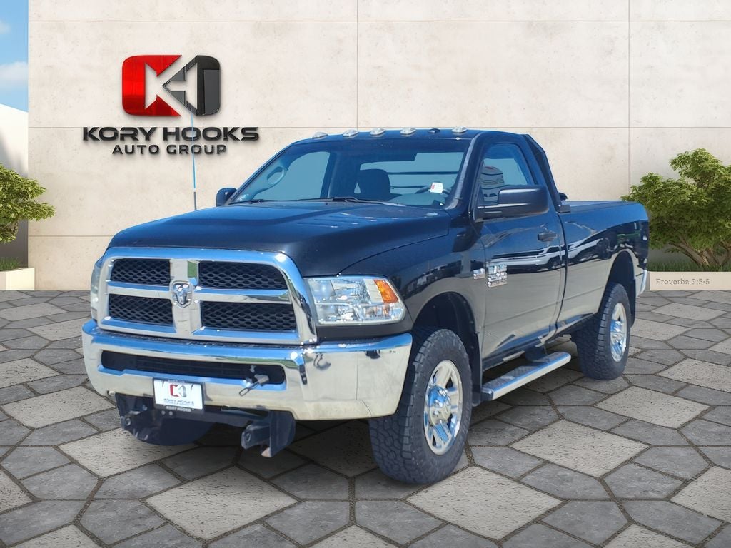 2017 RAM 2500 Tradesman in Brilliant Black Crystal Pearlcoat — front three-quarter view