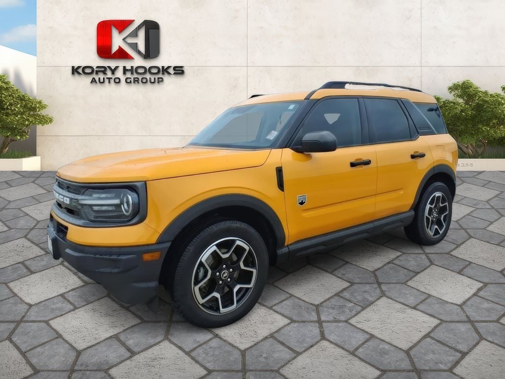 2022 Ford Bronco Sport Big Bend in Cyber Orange Metallic Tricoat — front three-quarter view