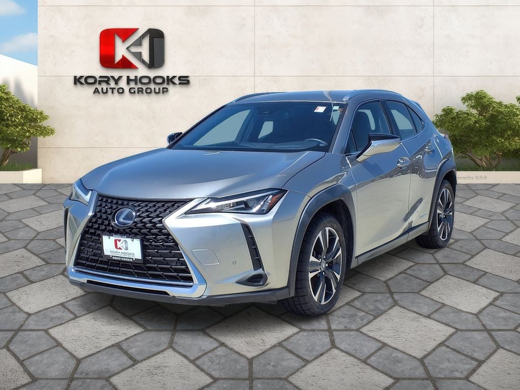 2021 Lexus UX 250h Base in Atomic Silver — front three-quarter view
